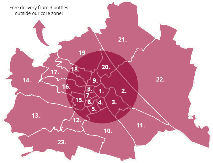 Delivery zone in Vienna