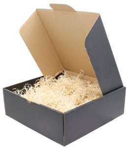 Geschenkkarton Schwarz Groß